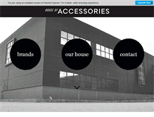 Tablet Screenshot of houseofaccessories.dk